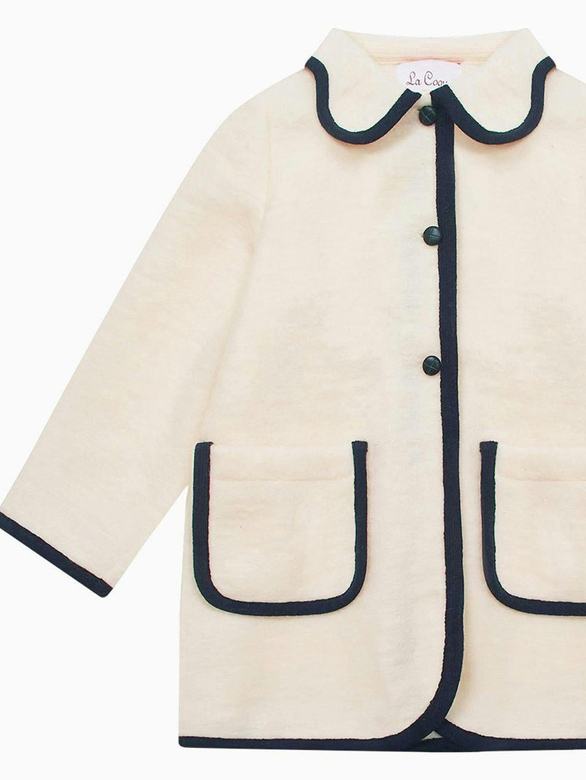 Ivory Sophia Girl Coat