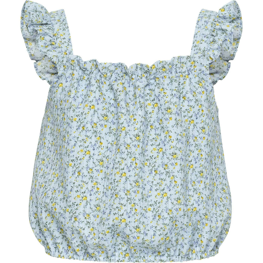 Talia Top Blue Ditsy