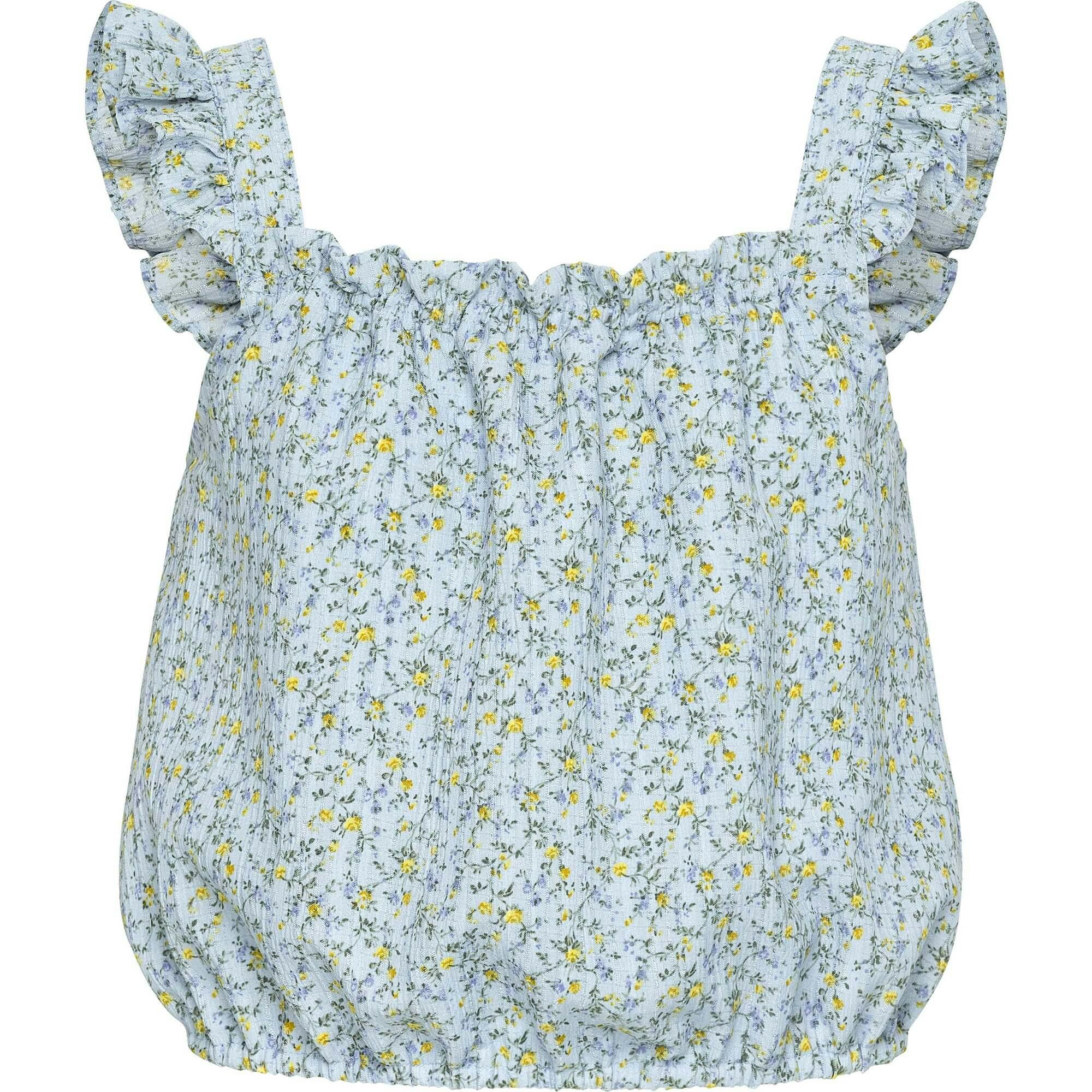 Talia Top Blue Ditsy