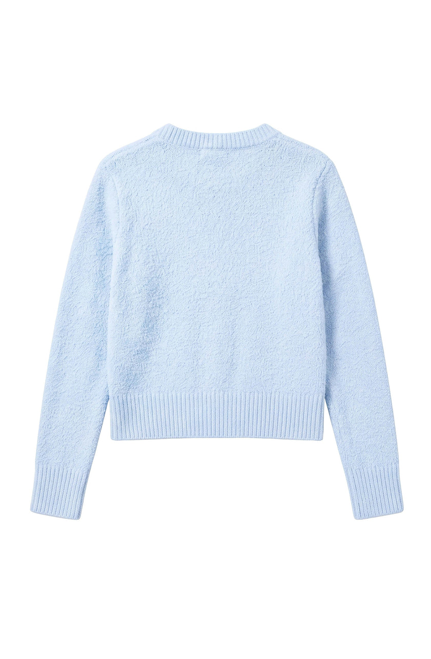Gracie V-Neck Cardigan Sweater - Light Blue