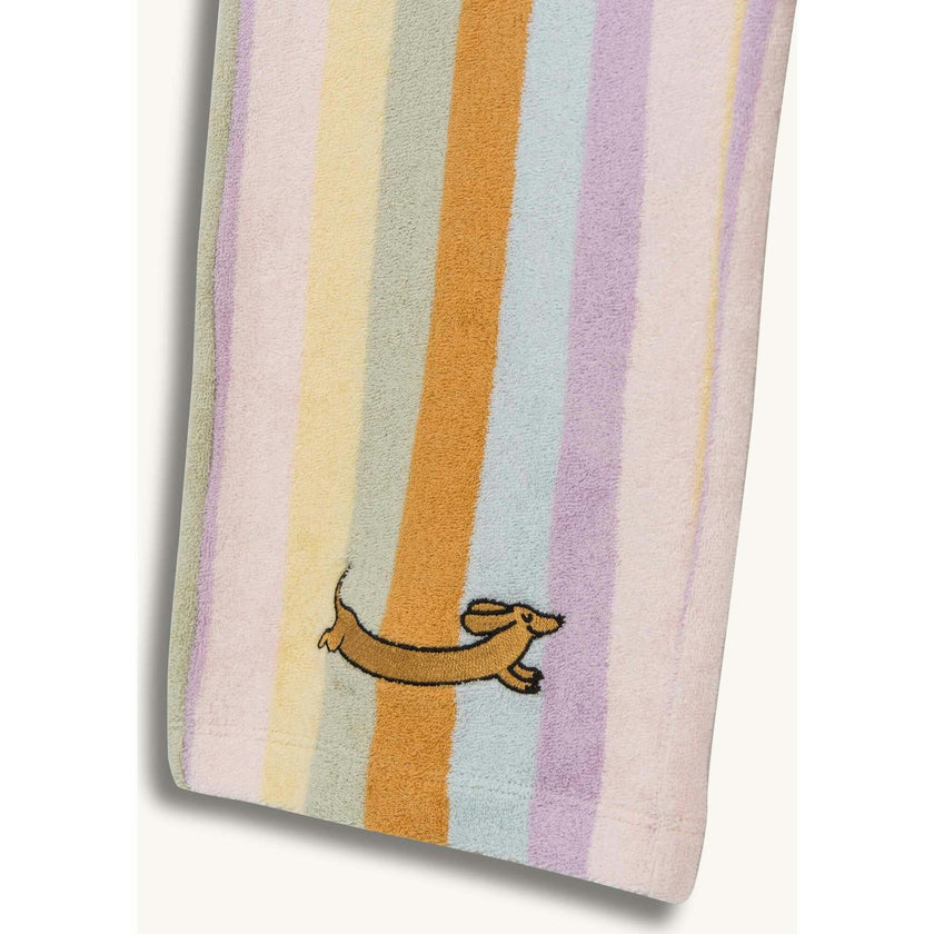 children's terry culotte pants - sunset stripes