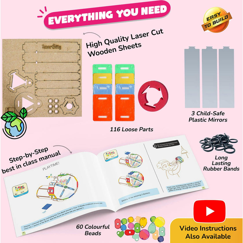 Smartivity: Kaleidoscope - DIY Colorful Bead Viewing Retro Toy