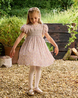 Carnation Floral Smocked Party Dress