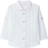 LARANJINHA Beach Vibes Dress Shirt - White