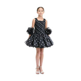 Black Calivra Polka Dot Dress