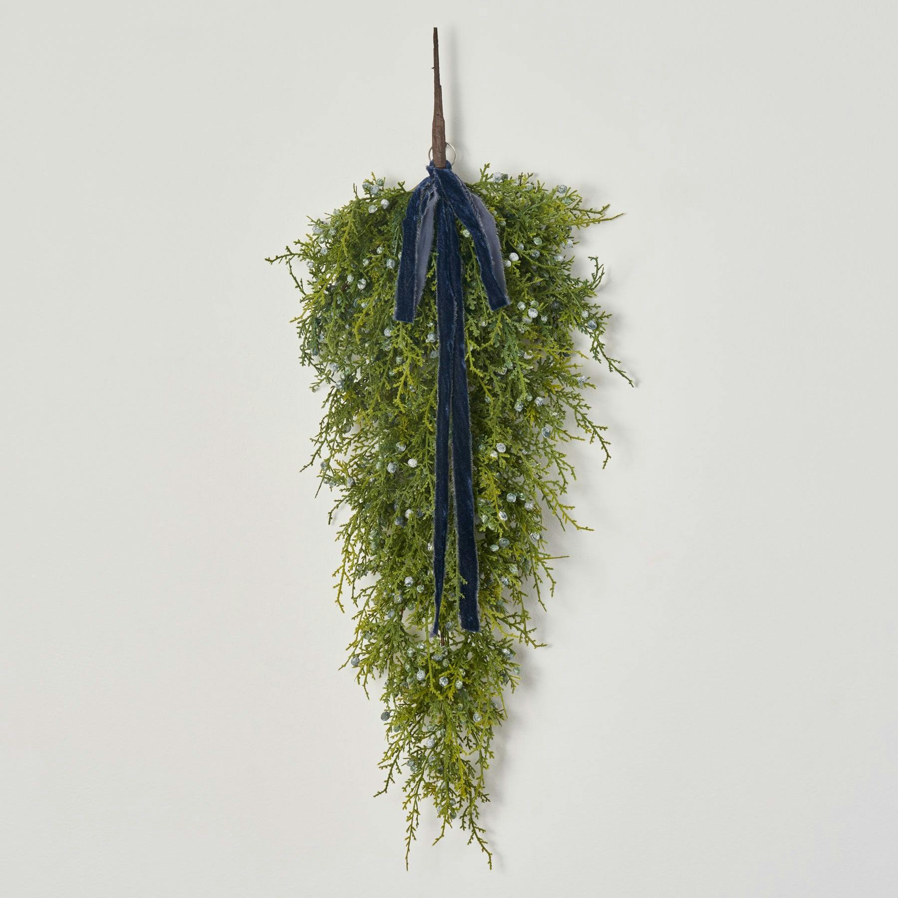Seeding Winter Juniper Berry Greenery Classic Holiday Teardrop Swag - 3 Options Available