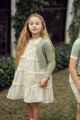 Woven Dress With Lace