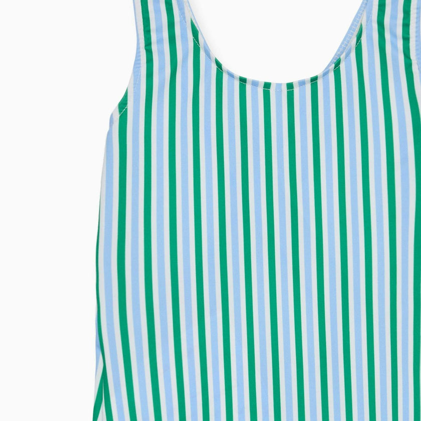 Green Stripe Bessie Girl Swimsuit