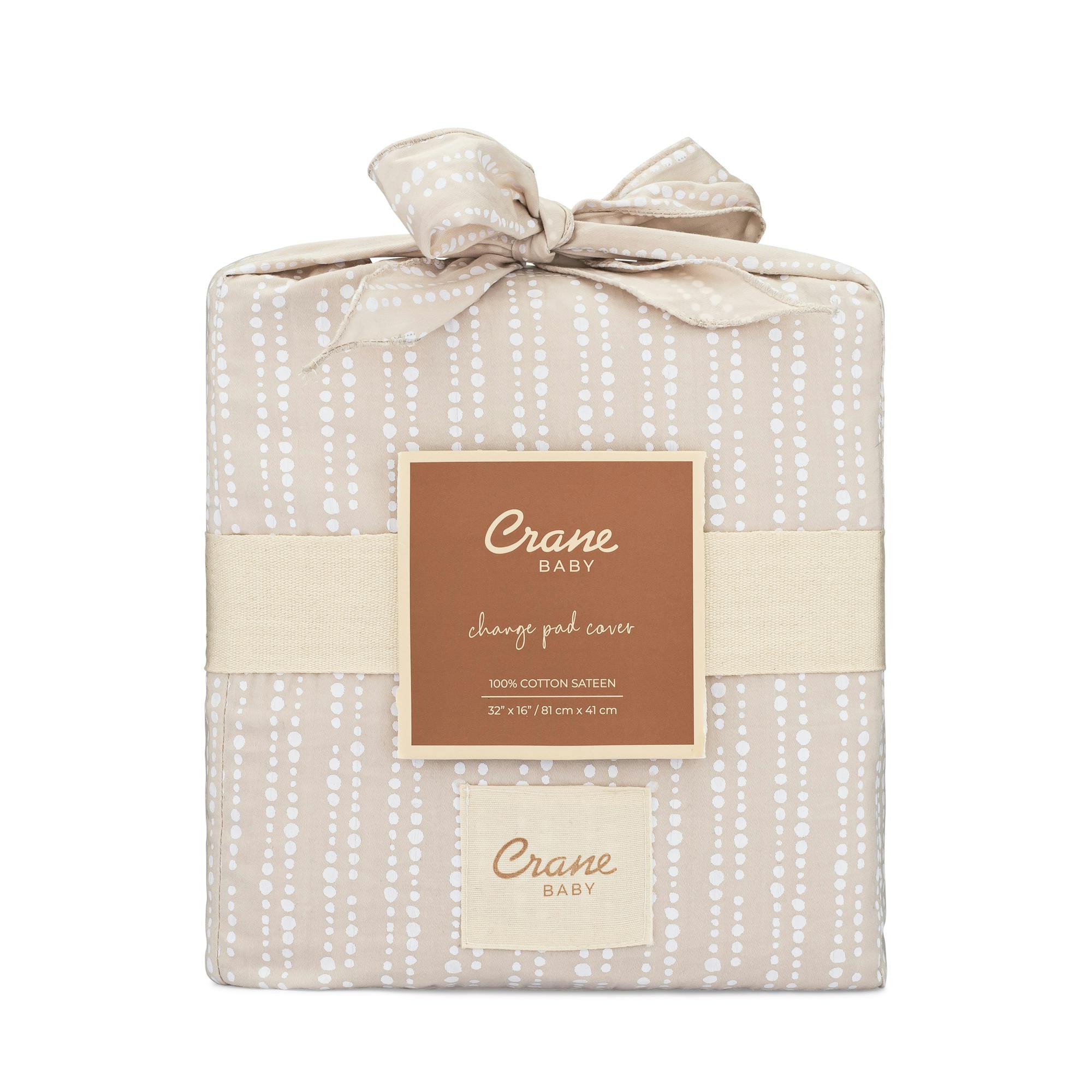 Cove Neutral Dot Cotton Quilted Change Pad Cover
