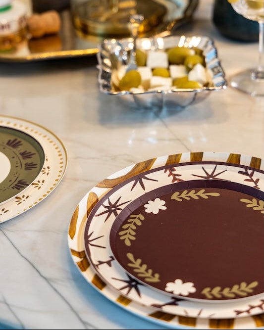 Casa Hors d'Oeuvres Plate Set - Truffle