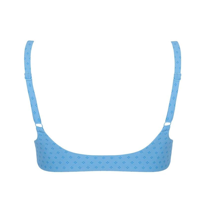 women's le marin dot scoop neck bikini top