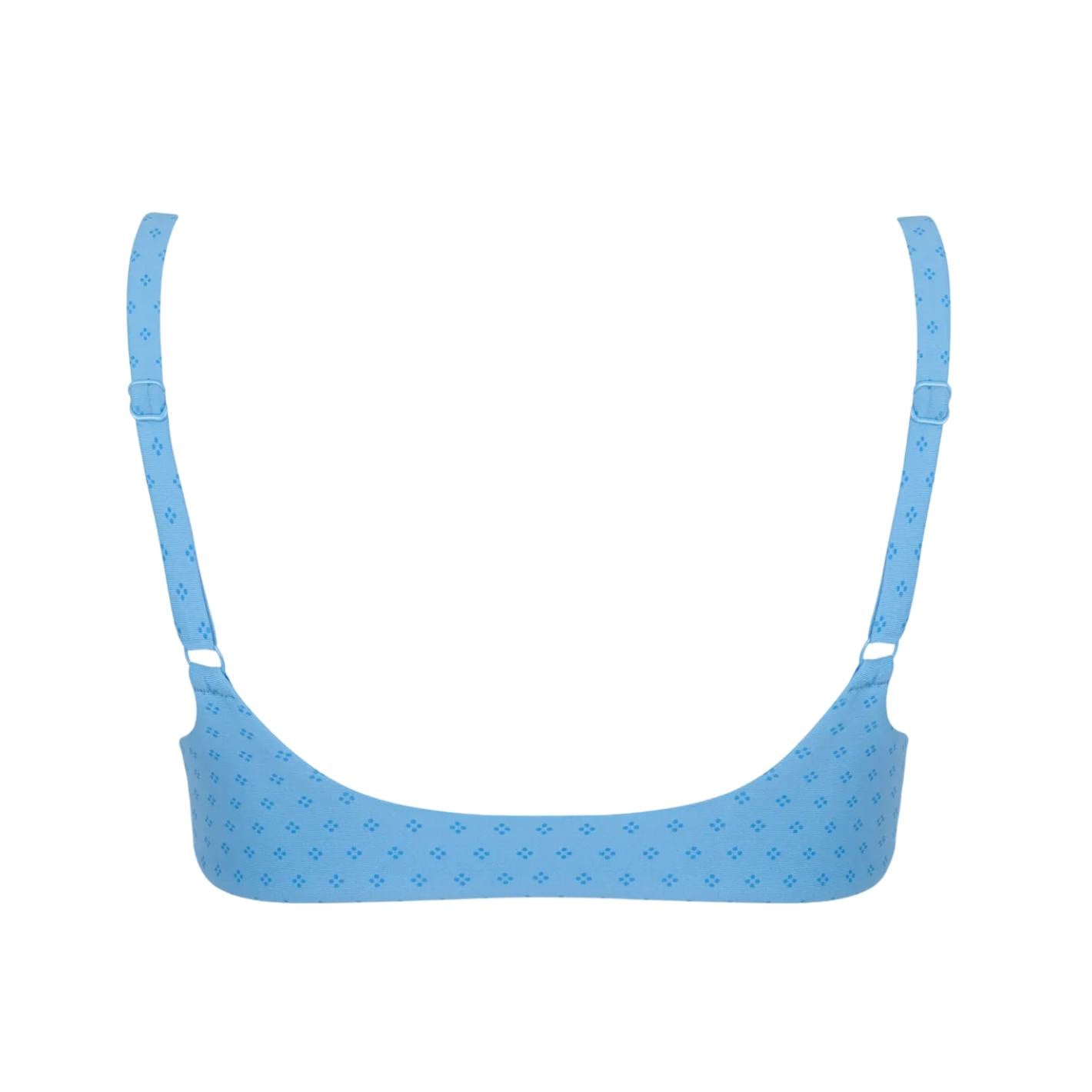 women's le marin dot scoop neck bikini top
