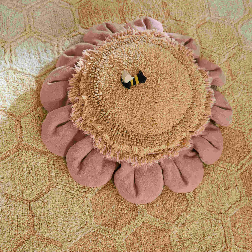 Floor cushion Pink Daisy - 2' 4"