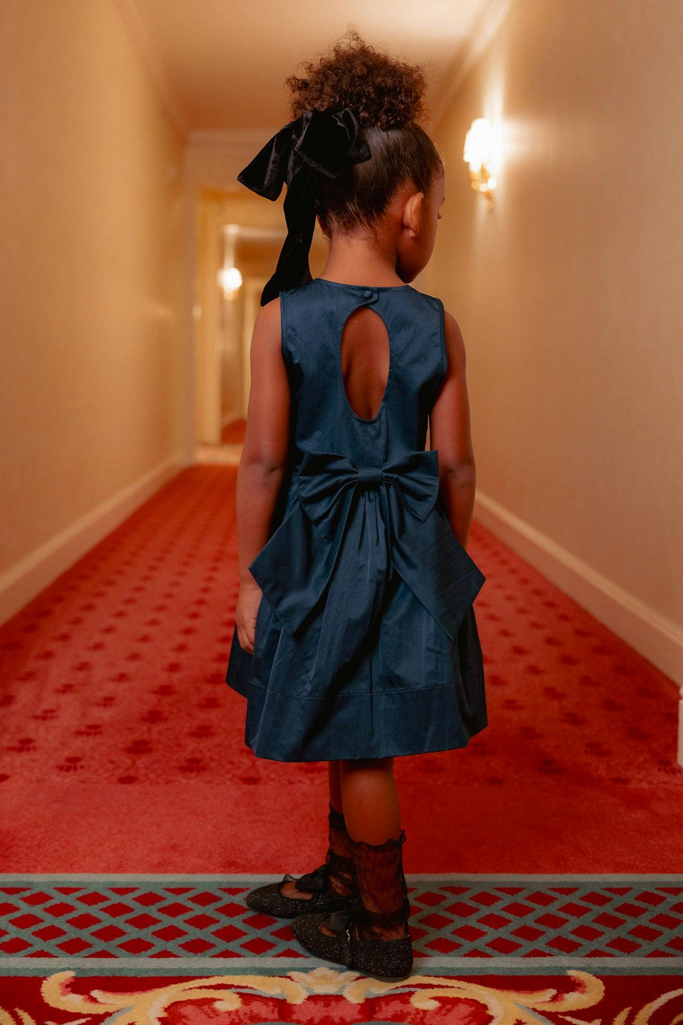 Mini Greyson Dress in Navy