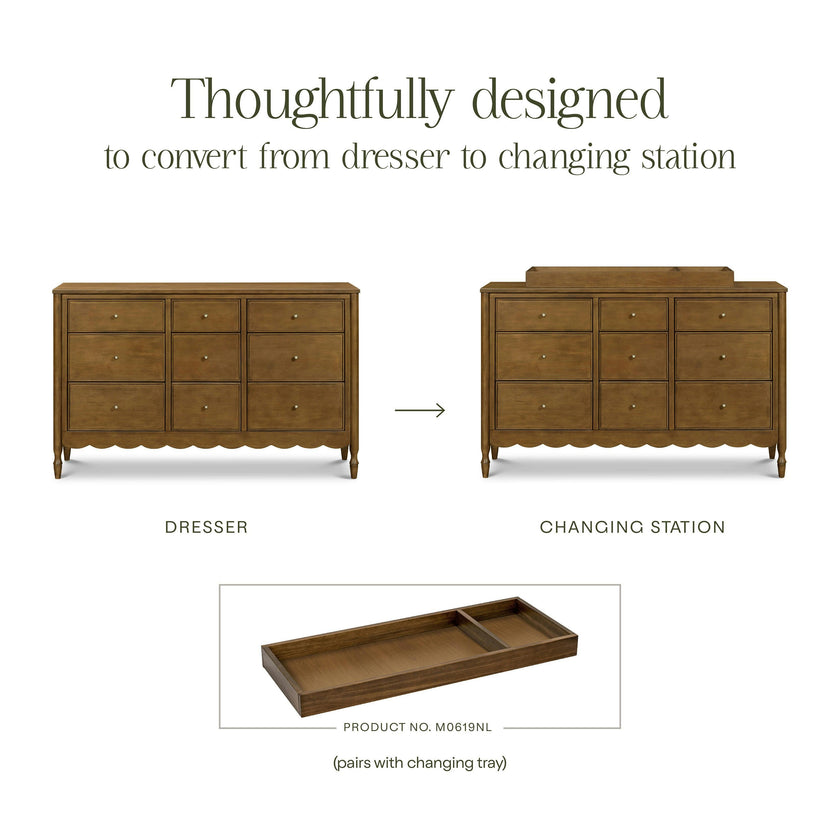 Namesake Ambrosia 9-Drawer Wide Assembled Dresser (56")