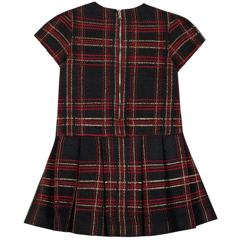 TARTINE ET CHOCOLAT Golden-Thread Jacquard Party Dress