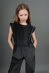 Cotton Velvet Jumpsuit