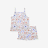 Agatha Ruffled Hem Cami Short Set