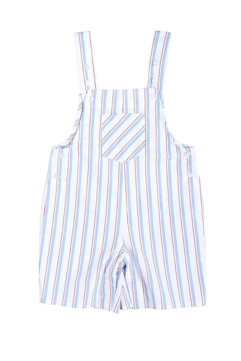Baby Boys Alex Overalls in Heritage Stripe