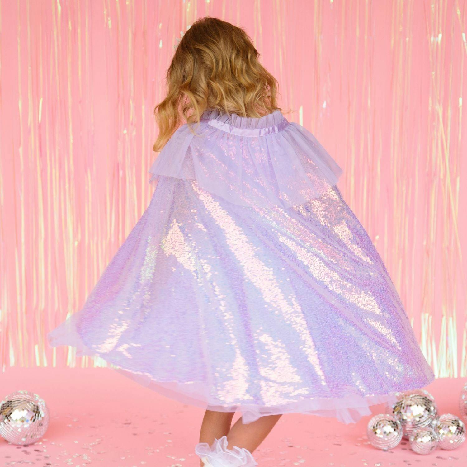 Lavender Sequin Cape