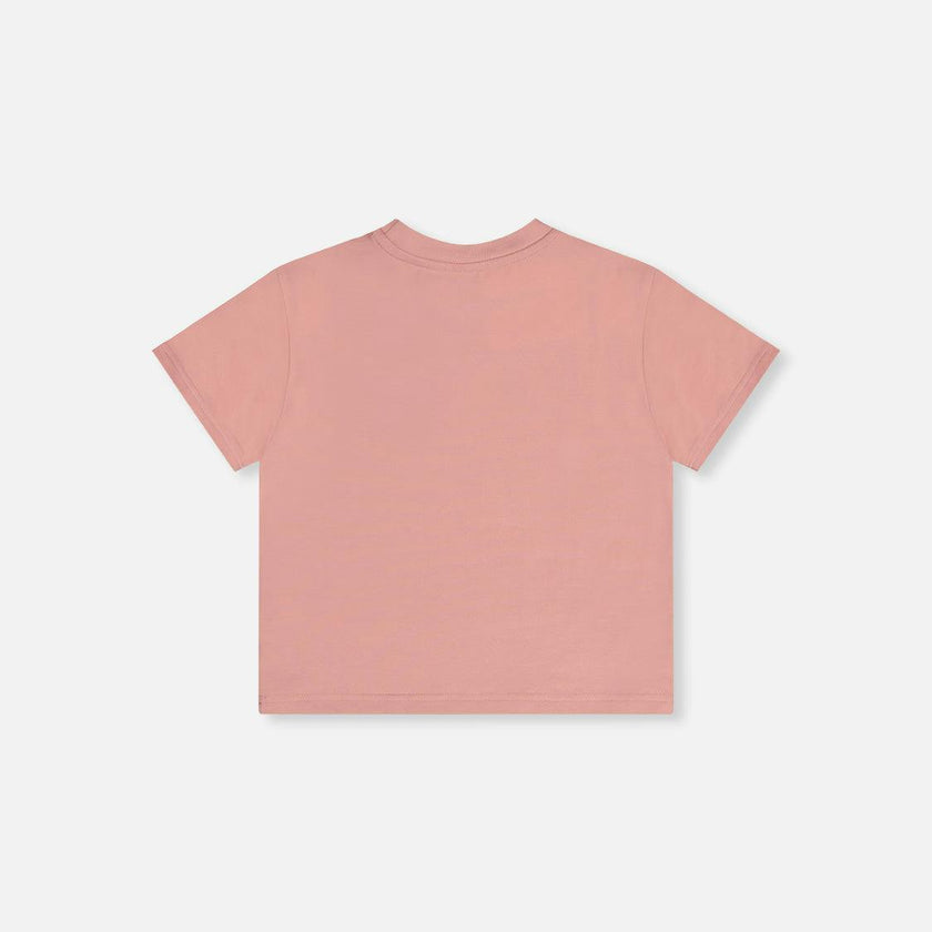 Heavy Jersey Wide Short Sleeve T-Shirt Pink