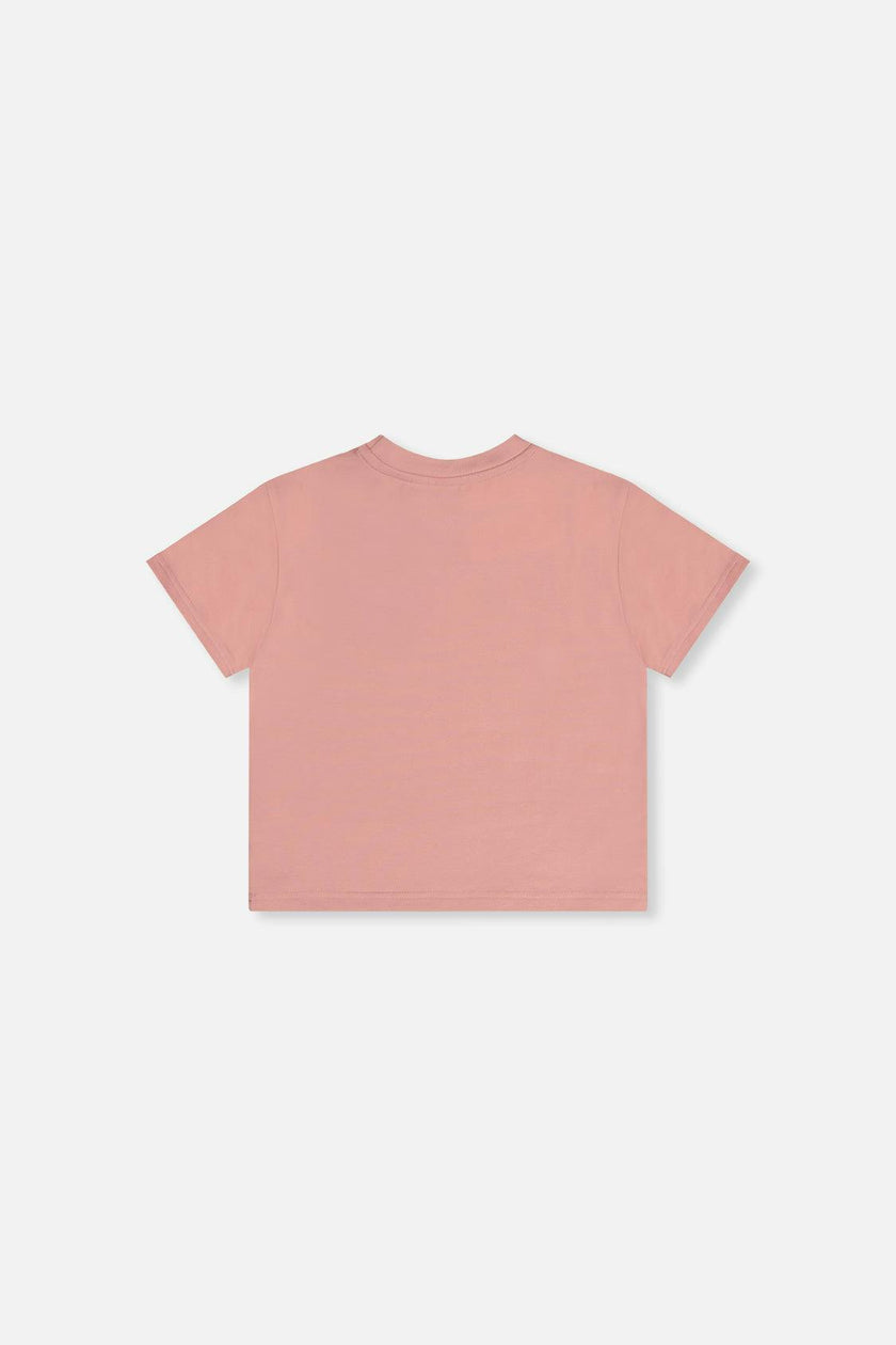Heavy Jersey Wide Short Sleeve T-Shirt Pink