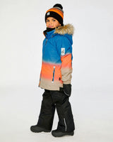 Two Piece Play Snowsuit Blue And Orange Gradient