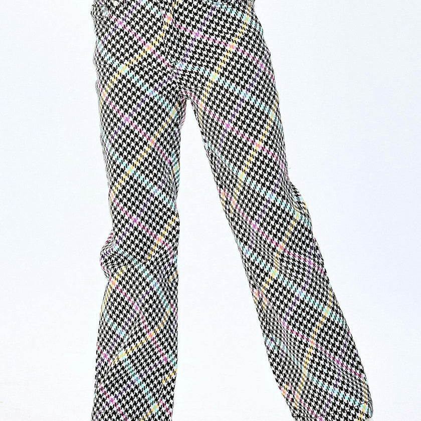Girls Hi-Shine Mid Rise Slim Band Twill Pant