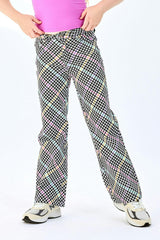 Girls Hi-Shine Mid Rise Slim Band Twill Pant