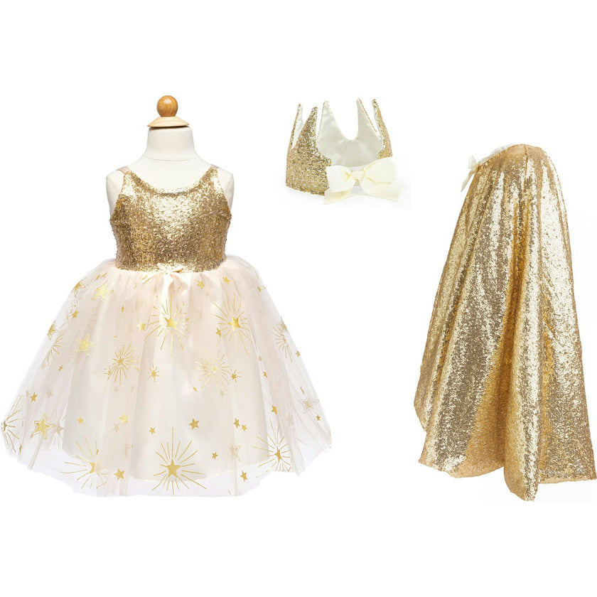 Deluxe Gold Sequins Dress Up Bundle
