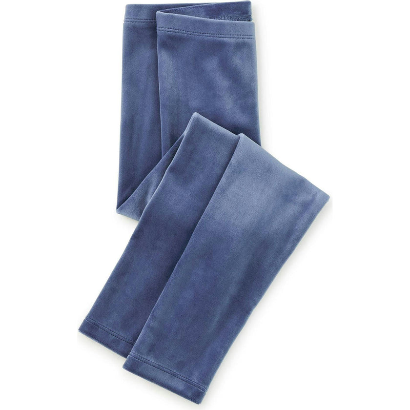 Velour Leggings, Blue
