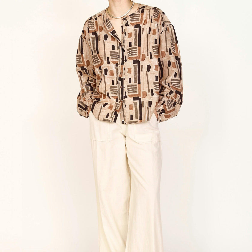 Dakota Blouse, Brown