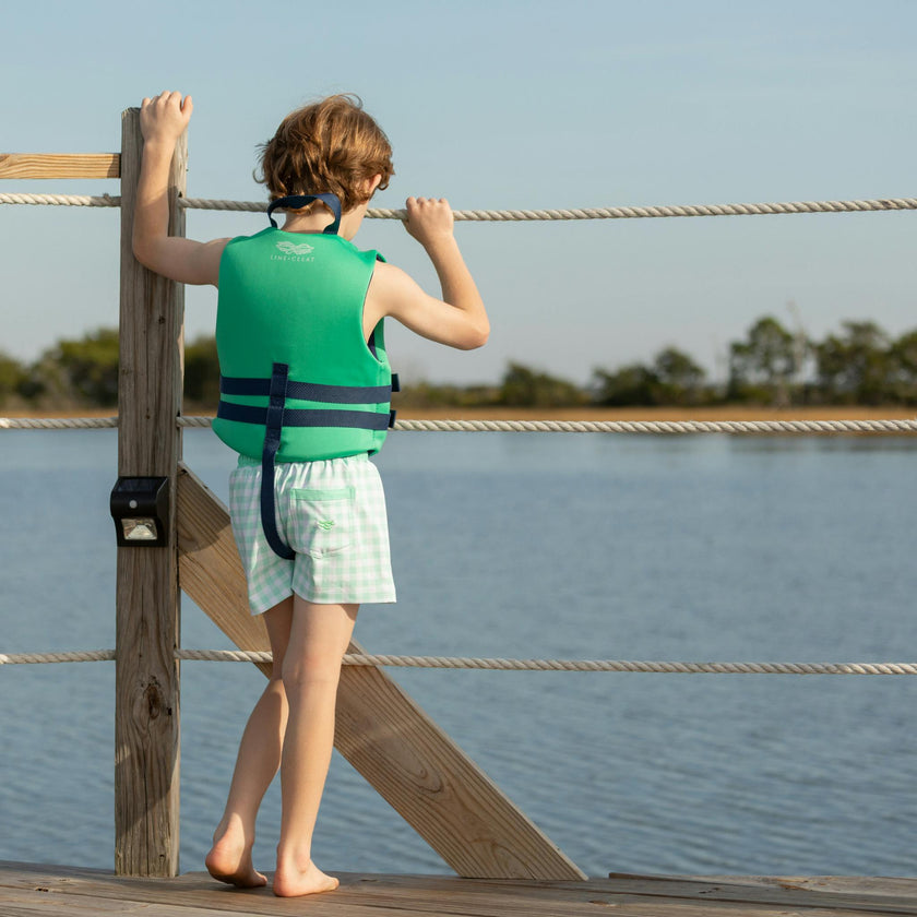 Tatum Trunks in Harbour Breeze Gingham