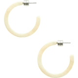 Mini Hoops in Alabaster