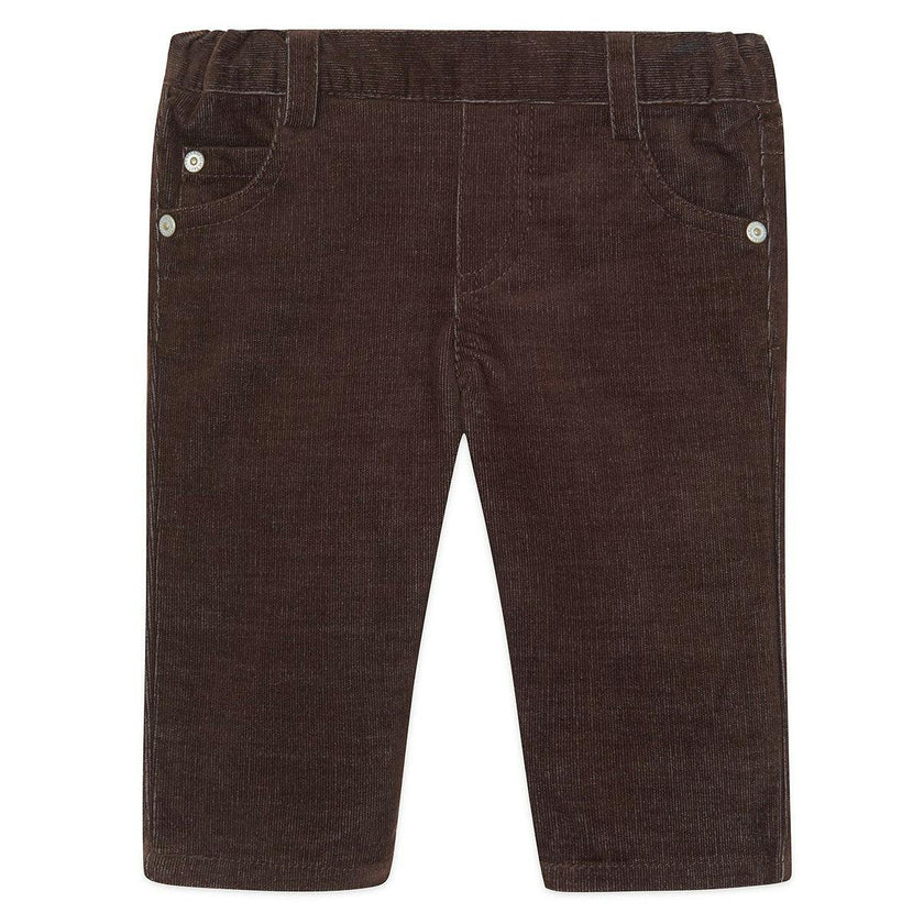 TARTINE ET CHOCOLAT Micro Cord Baby Trousers - Chocolat