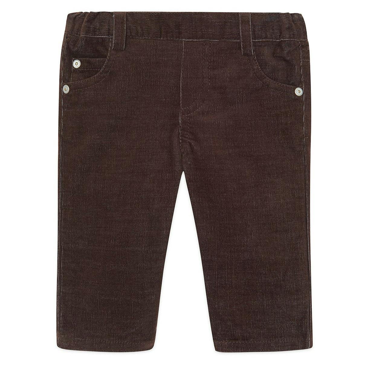 TARTINE ET CHOCOLAT Micro Cord Baby Trousers - Chocolat