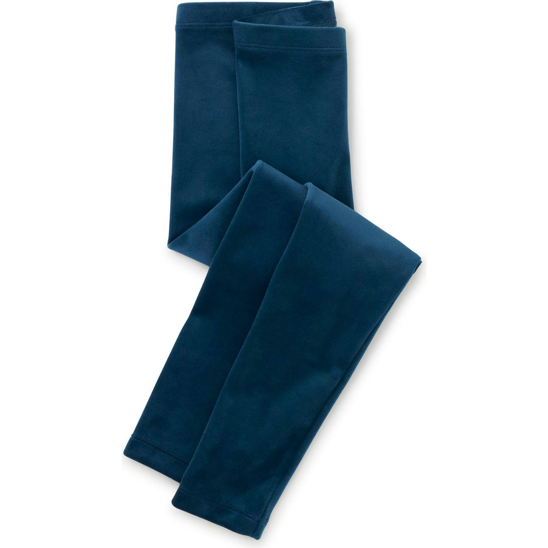 Velour Leggings, Blue
