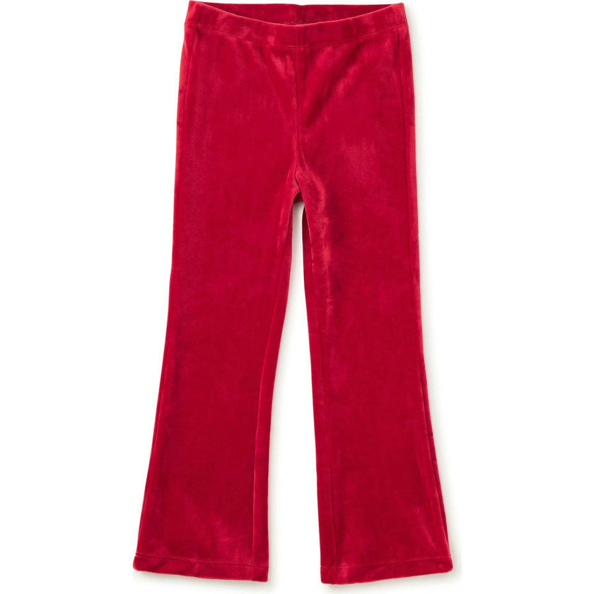 Very Velour Flare Pants, Red