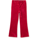 Very Velour Flare Pants, Red