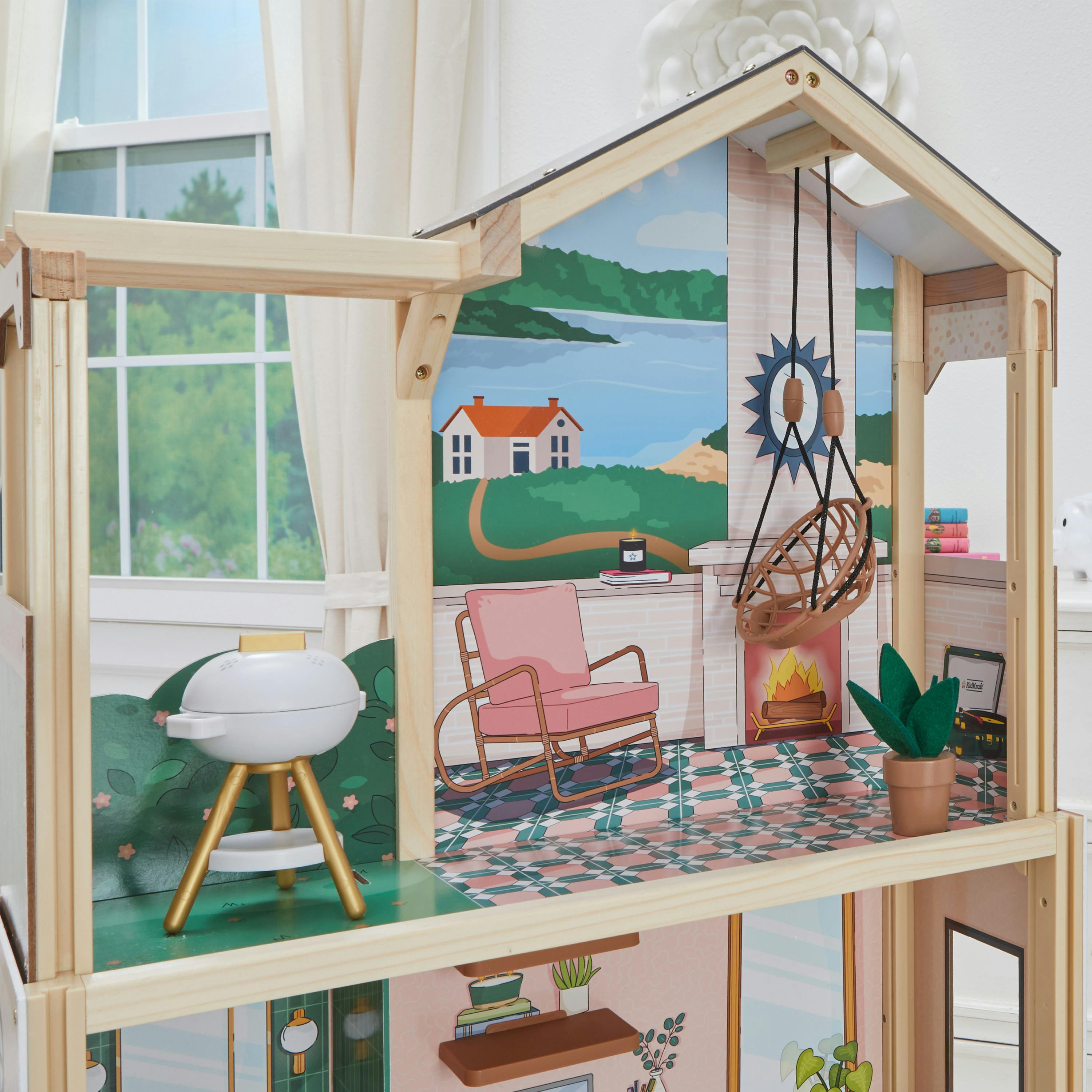 Click & Play Fully Assembled Pop-Up Dollhouse