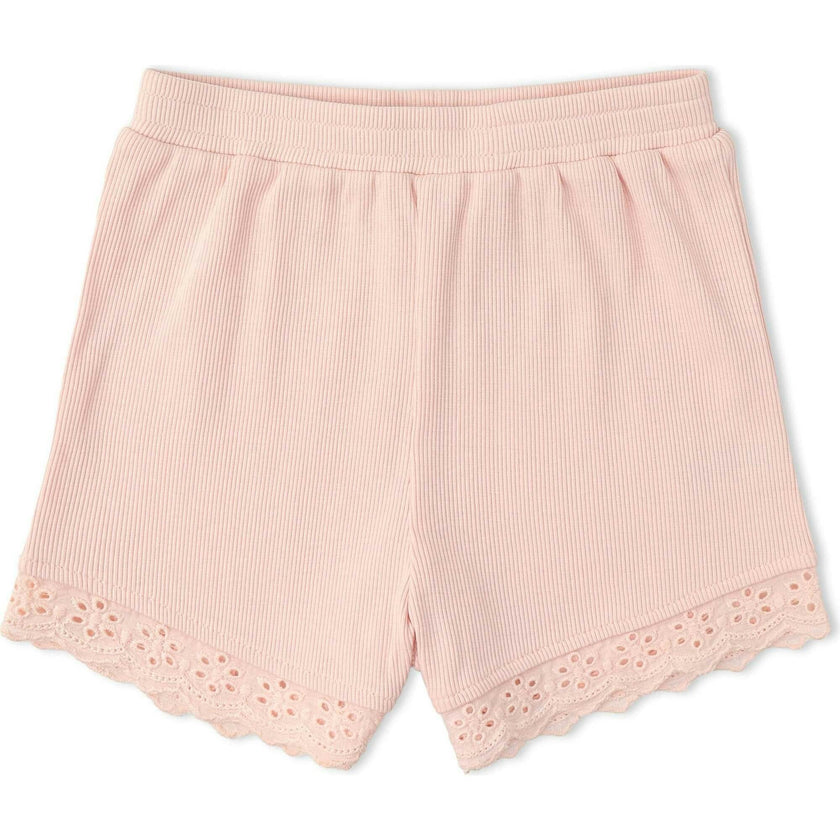 Organic Ruffle Top & Shorts Set - Blush