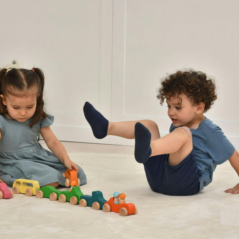 Wooden Car Toy set - 10 Piece Set