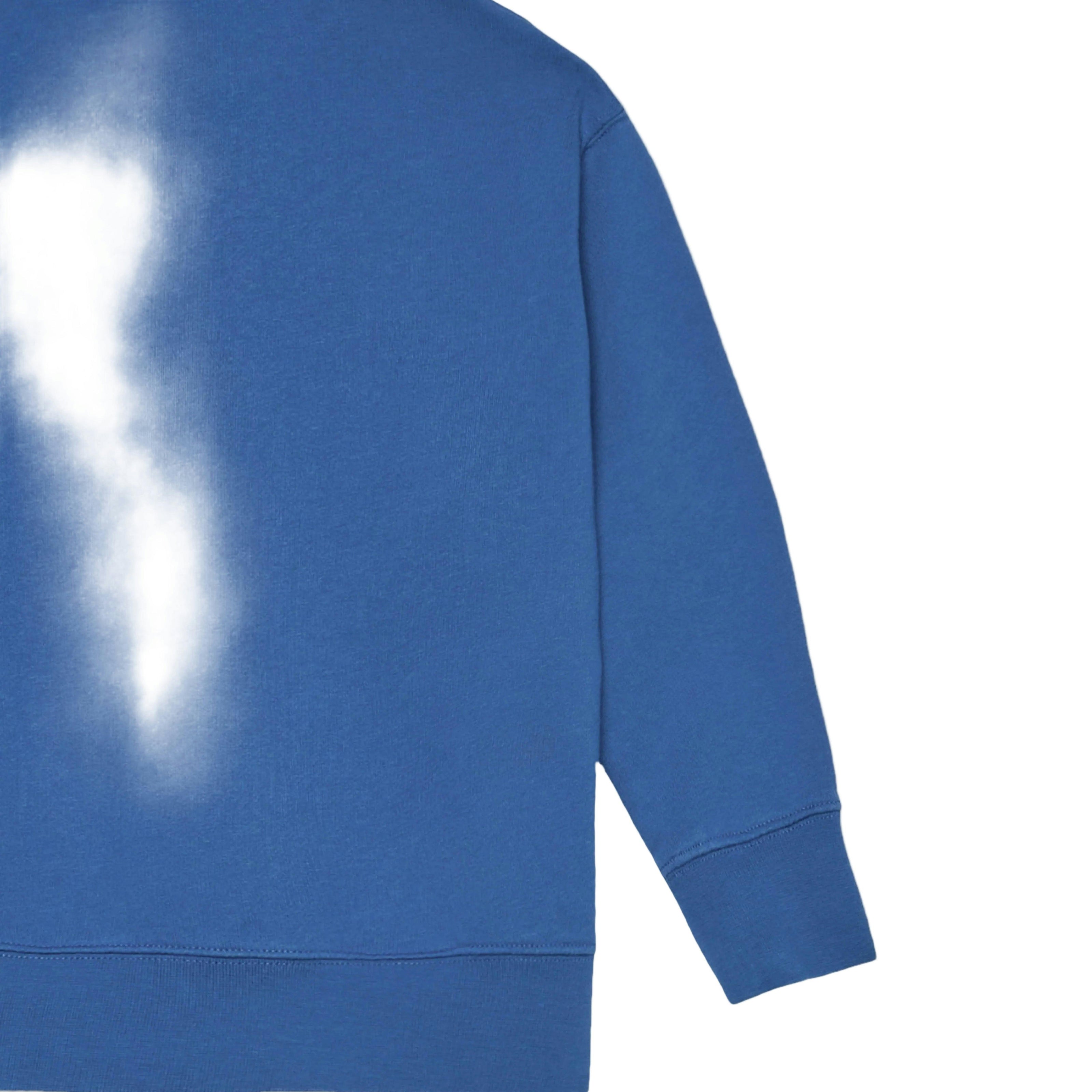 Blue Curved Logo Regular Sweatshirt
