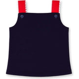 Knit Top With Ric Rac, Flowers & Star
