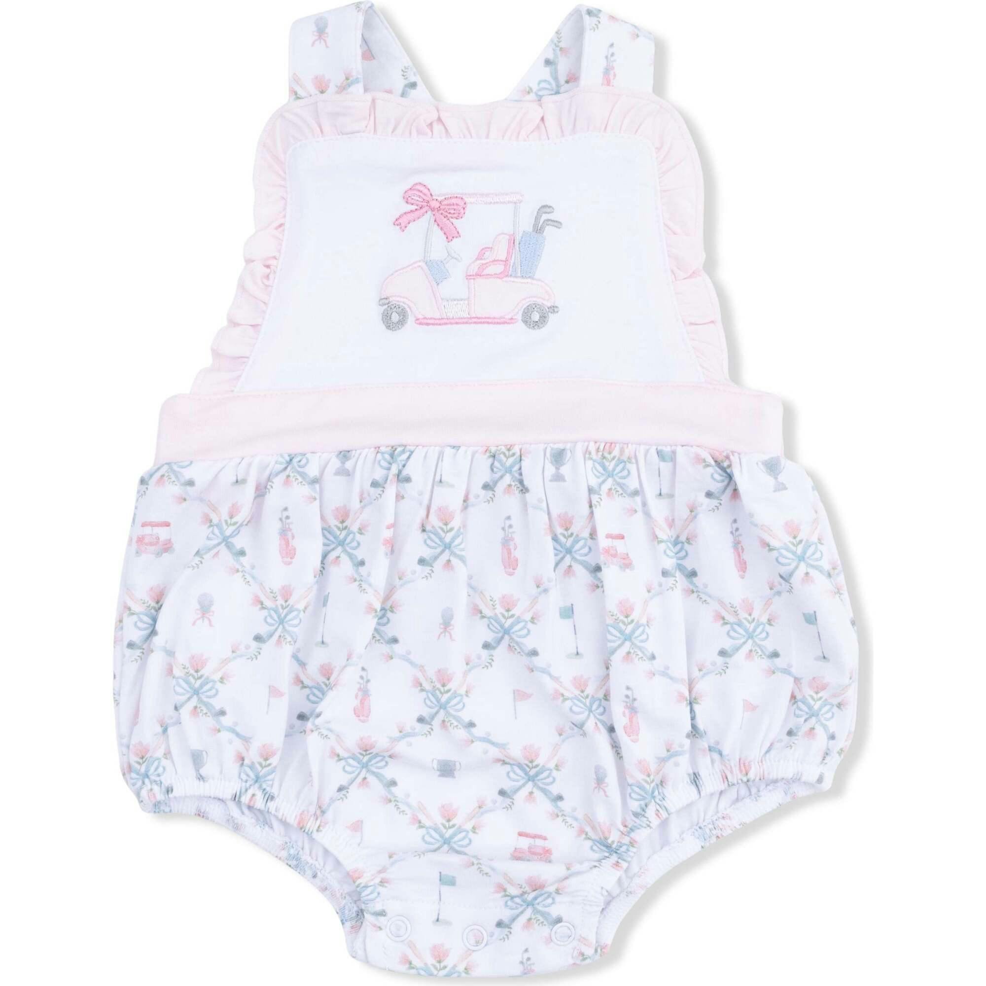 Golf Trellis Pink - Ruffle Bubble