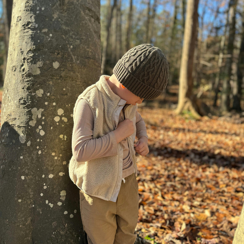 GILT Beige Sherpa Vest