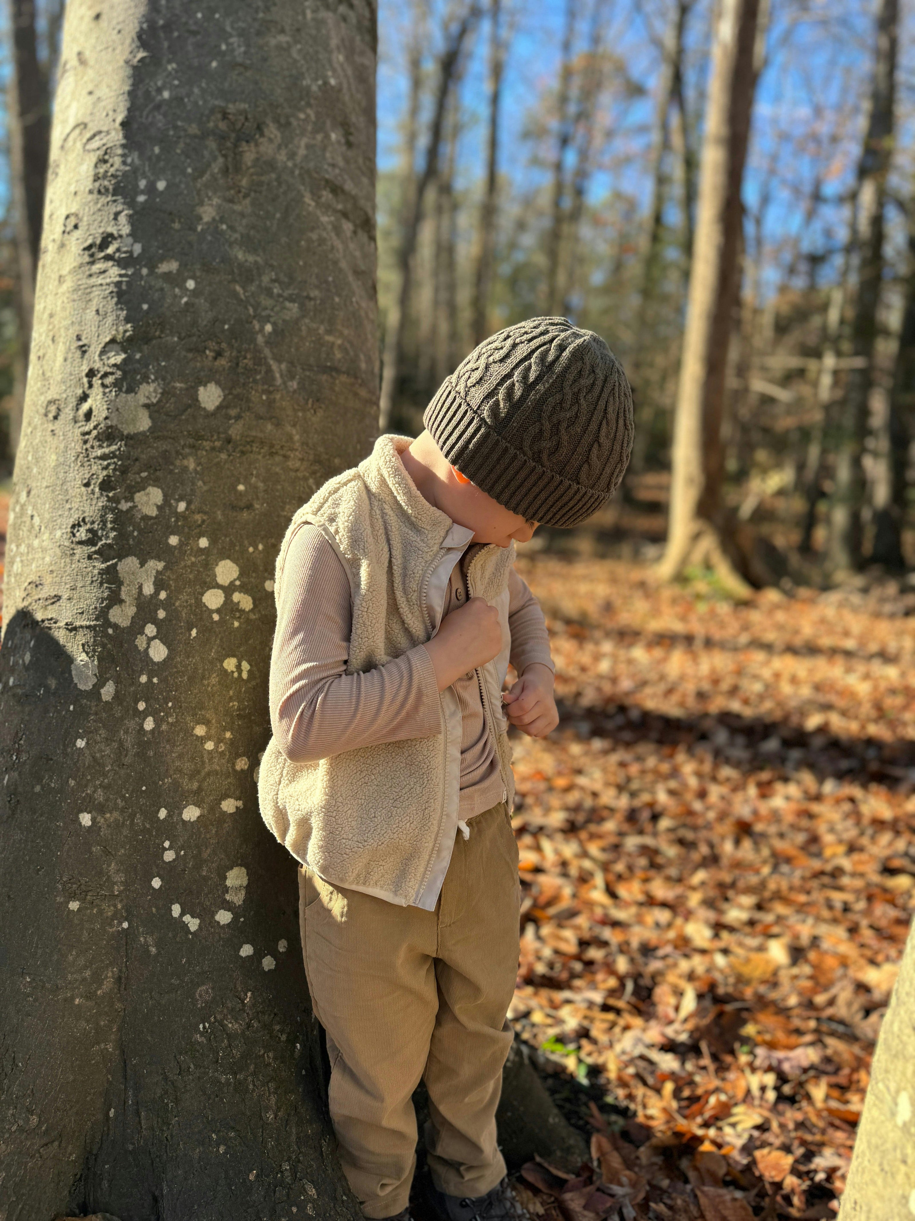 GILT Beige Sherpa Vest