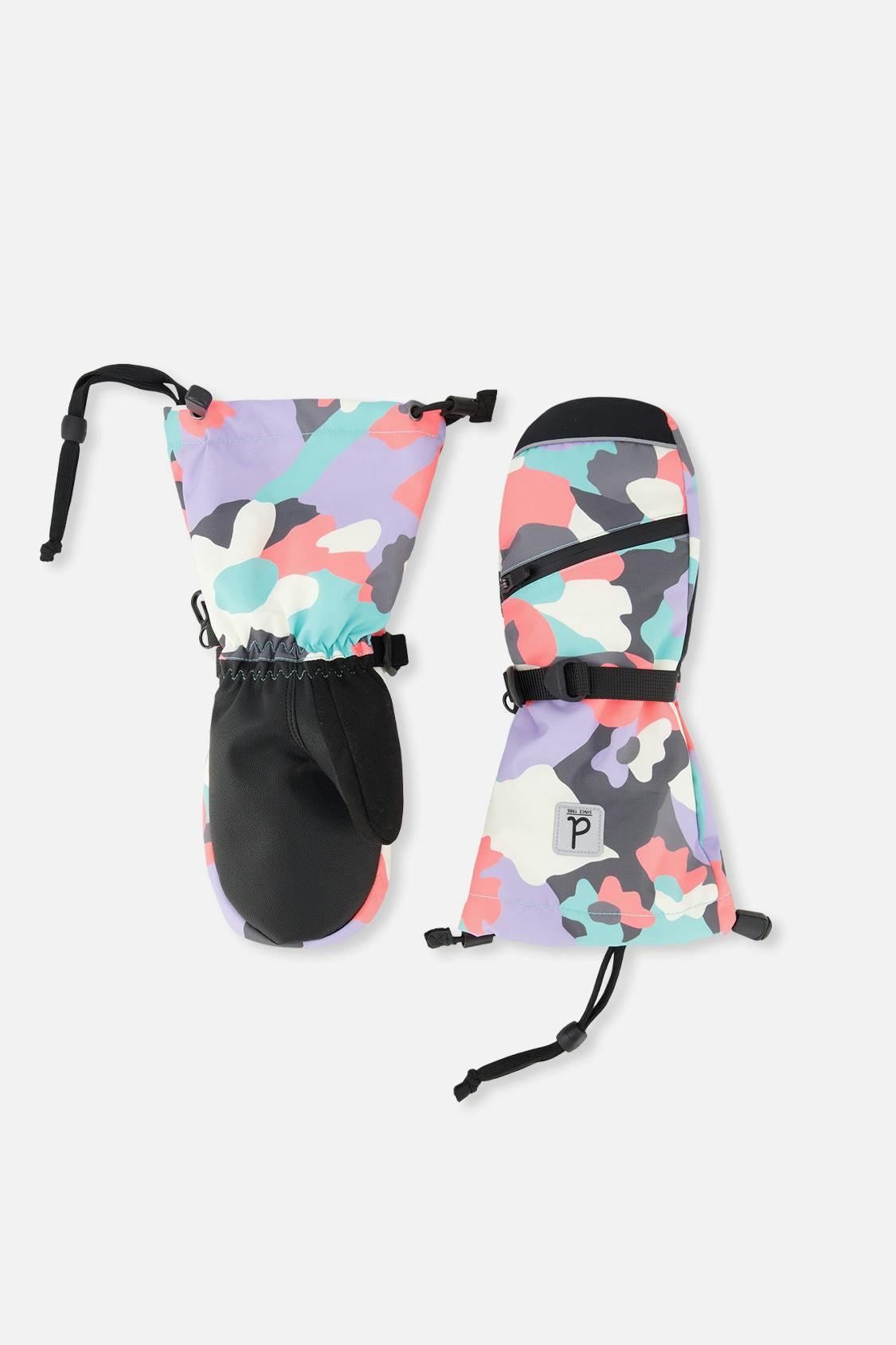 Teknik Winter Mittens Coral Camouflage