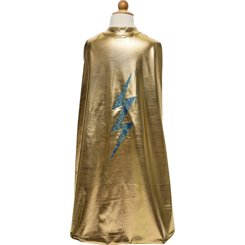 Reversible Blue Lightning Holographic Cape