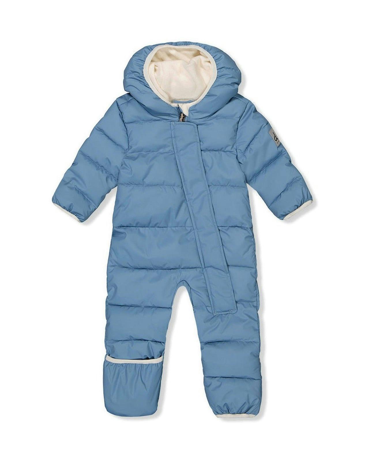Baby Cloud One Piece Snowsuit Adapted For Car Seats Blue Grey